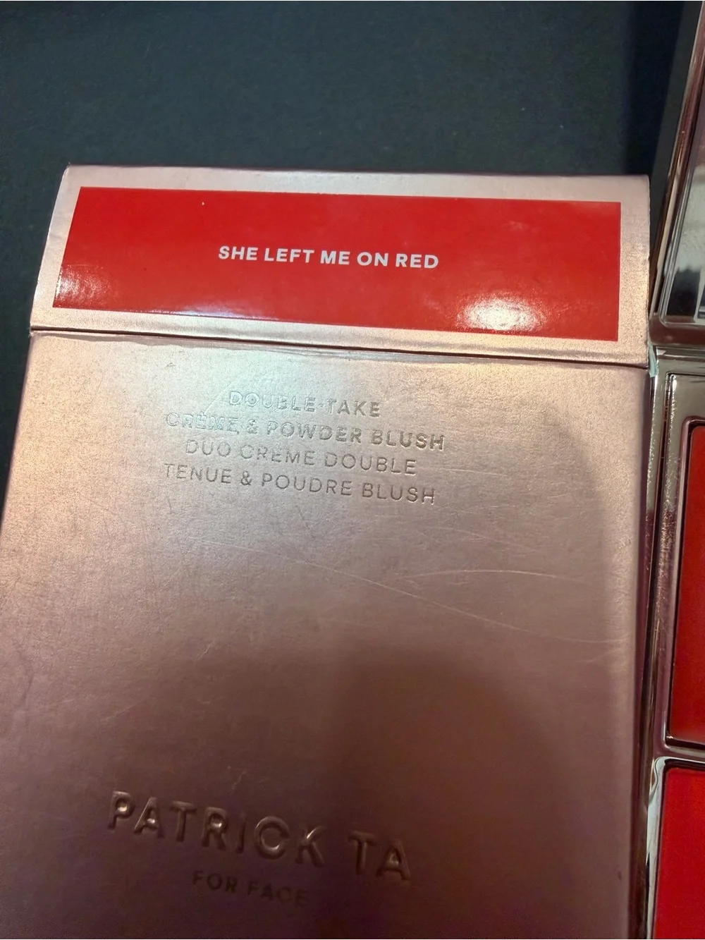 Patrick Ta Double-Take Cream & Powder Blush Duo — She Left Me On Red